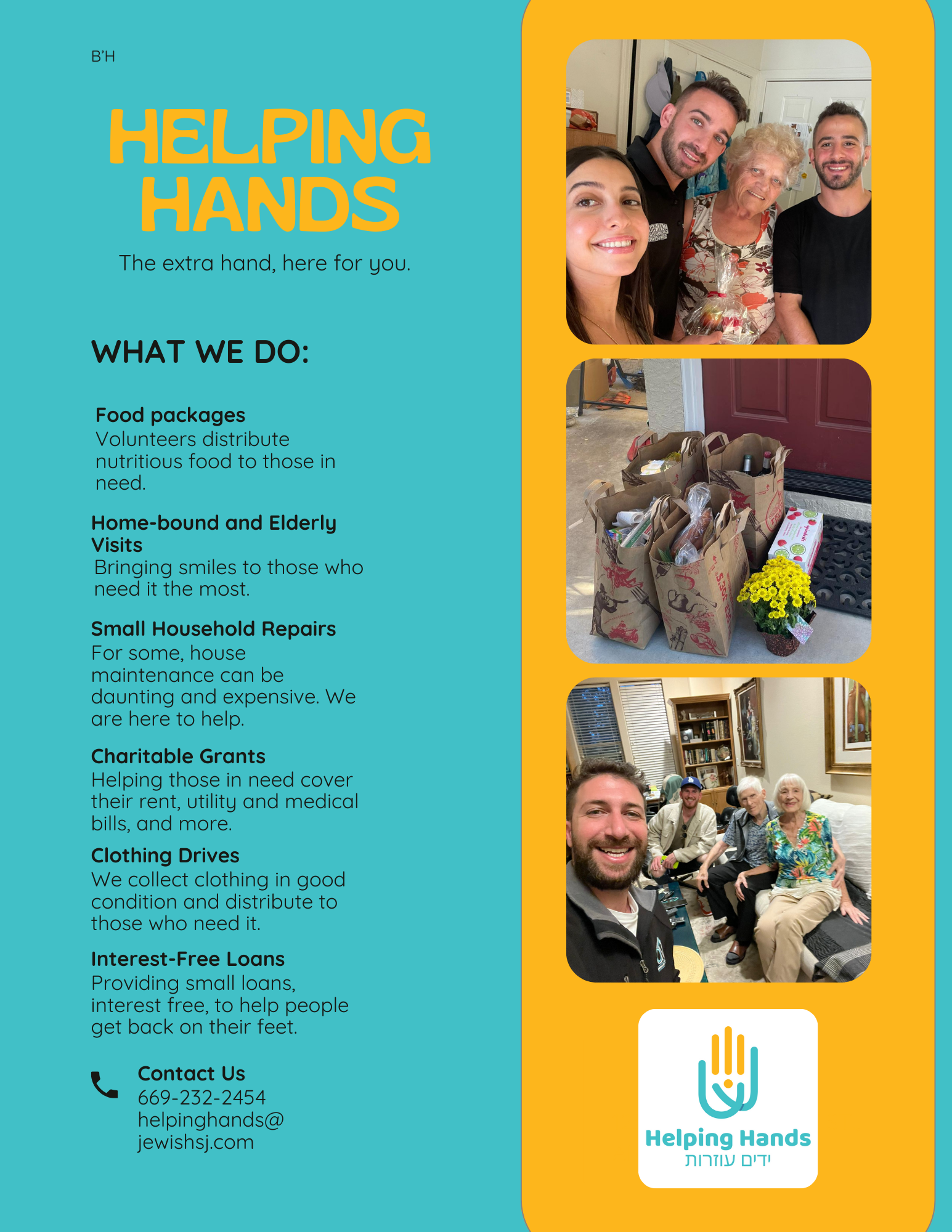 Helping Hands | Chabad of Downtown S. Jose